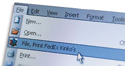 File, Print FedEx Kinkos