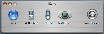 iSync on my Powerbook